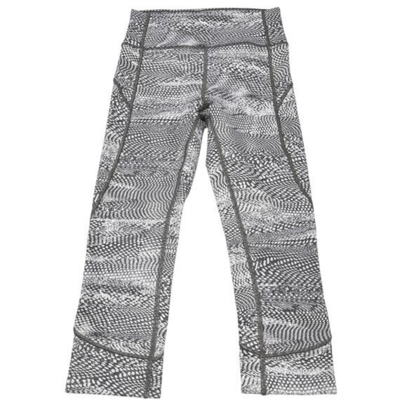 LULULEMON In Movement Crop Everlux 19" Swerve Vapor Metal Grey Sz 4 - Picture 5 of 9